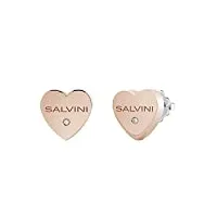 salvini 20081108 boucles d'oreilles or rose avec diamant
