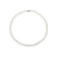 viki lynn collier de perles de culture d'eau douce 40cm sautoir perle qualité aaa 6.0-7.0mm perle cadeau parfait pour la mère et la dame