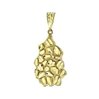pendentif en or 10 carats pour homme - hauteur : 54,7 mm - largeur : 24,1 mm