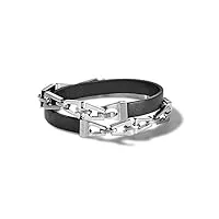 bulova bracelet enroulé classique pour homme, l, cuir métal
