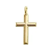 alexander castle pendentif en forme de croix en or massif 9 carats pour homme et femme – breloque en forme de croix avec boîte cadeau – pendentif uniquement – 34 mm x 22 mm, or jaune 9 carats