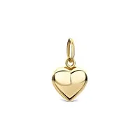 miore pendentif en forme de cœur en or jaune 14 carats / or 585, 14 carats doré