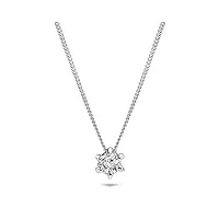 miore - collier femme - or blanc 14 cts 585/1000 (14 cts) 0.08 gr - diamant brillant