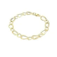 gioiapura bracelet pour femme collection or 750 bijou fabriqué en or 750 (18 carats) de couleur jaune. poids : 3,4 grammes environ. la référence est gp-s204730, or
