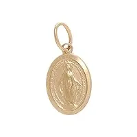 holyart médaille miraculeuse pendentif or jaune 750/00 1,2 gr
