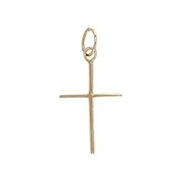 holyart croix pendentif subtile or jaune 18k 1,15 gr