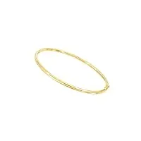 lucchetta bijoux en or - bracelet jonc en or jaune 585/1000 (14 carats) 17 cm, femme fille