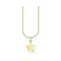 thomas sabo collier étoile en argent sterling 925 pour femme 38-45 cm