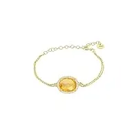 latelita bracelet ovale en pierres prÉcieuses beatrice hydro citrine en or
