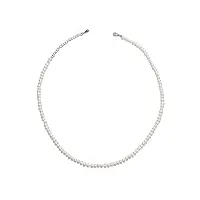 le collier de perles pour femmes de culture d'eau douce type riz secret & you - 3-3,5 mm et 45 cm de long - tour de cou