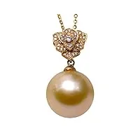 jyx pearl collier en or 14 carats avec perle de mer du sud 13 mm