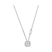 michael kors brilliance - collier en argent sterling 925 avec pendentif en cristal pour femme mkc1407an040