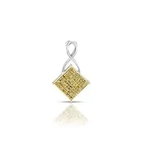 vatslacreations pendentif en forme de losange vn0179. diamant