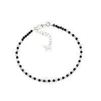 kimaya bijoux bracelet femme artisanal très fin en pierre naturelle spinelle et labradorite argent 925, papillon ~ protection ~