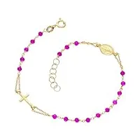 gioiapura gp-s242992 bracelet pour femme avec breloques en or 18 carats, or