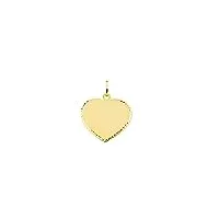 pendentif coeur enregistré or jaune 9 carats - coffret cadeau - certificat de garantie - mondepetit