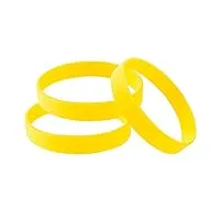 thxiy 100 pièces bracelet enfant,universel bracelet elastique enfant bracelet silicone universel bracelet en silicone vierges jaune