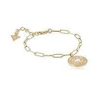 bracelet devinez avec l'amour ubb70006-s femme de 14,5 cm. pendentif or en acier inoxydable