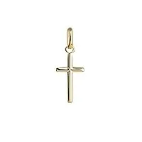 nklaus petite croix pendentif 333 or jaune crucifix 8 carats croix en or 13 * 6,5mm 8001