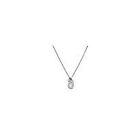fossil set pour les femmes classics, boucles d'oreilles : 8mm x 6mm, collier : 16in + 2in silver stainless steel set, jf03765040