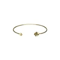 gardenia bracelet jonc trèfle émeraude, pierre précieuse, Émeraude