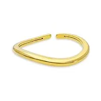 gioiapura bracelet flexible pour femme collection or 750. bijou fabriqué en or 18 carats jaune. dimensions : diamètre 60 mm et poids : 7,4 grammes environ. la référence est gp-s251053, or