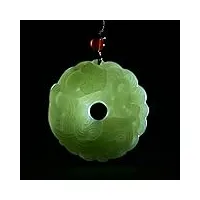lvyan na hetian jade sculpture vert jade dragon jade pendentif conception unique jadéite jade collier hommes bijoux
