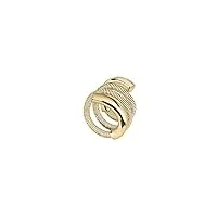 breil bague ring-new snake steel-1 collection en acier coloré pour femme
