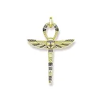 oyzy pendentif doré scarabée, croix vintage de vie ankh bijoux 925 pendentif en argent sterling pendentif amulette de protection for femme et hommes
