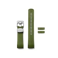 crafter blue cb12 bracelet de rechange en caoutchouc pour montre de plongée automatique seiko turtle prospex vert