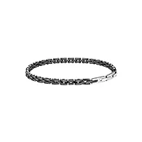morellato diamonds bracelet homme, en acier, diamant, céramique, ip noir - sauk05