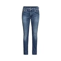 gant d1 maxen retro shield jeans mous, broche bleu moyen, 42 homme