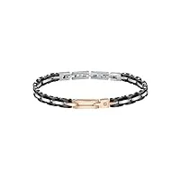 morellato diamonds bracelet homme, en acier, diamant, céramique, ip or rose - sauk02, 22 cm, acier allié, 22 cm, acier allié