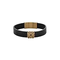 emporio armani bracelet pour hommes essential, l : 185mm, w : 15.5mm bracelet en acier inoxydable doré, egs2868251