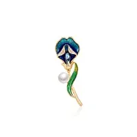 xiaosaku broches et pins perles broches broches de style chinois broches classiques pour femmes - broche cristal robe châle accessoires cadeaux uniques cadeaux accessoire bijou