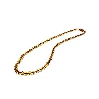amber jewelry shop collier d'ambre adulte - cognac collier perles d'ambre baroque | collier d'ambre véritable certifié 46cm