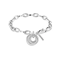 calvin klein bracelet en chaîne pour femme collection playful circular shimmer avec cristaux - 35000156