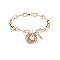 calvin klein bracelet en chaîne pour femme collection playful circular shimmer avec cristaux - 35000155