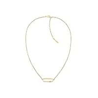 calvin klein collier pour femme collection elongated oval avec cristaux - 35000186