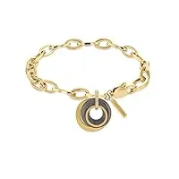 calvin klein bracelet en chaîne pour femme collection playful circular shimmer avec cristaux - 35000154
