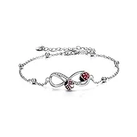 poplyke bracelet pour femme en argent sterling 925 - cadeau pour mère, fille, sœur, grand-mère