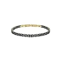 sector bracelet pulseira, ceramic, preta e dour, 22 cm safr27 marque, taille unique, métal, pas de gemme