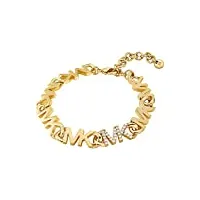 michael kors - bracelet en laiton doré de qualité supérieure pour femme mkj7953710