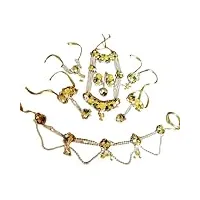 indian collectible parure de bijoux pour mariage haldi/mehandi/baby shower (san8ylo)