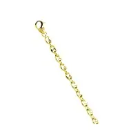 bracelet grain de café or massif 18 carats jaune - largeur 4mm - longueur 21cm - lucky one bijoux