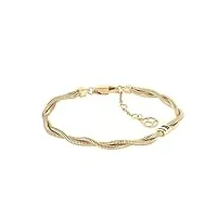 tommy hilfiger jewelry bracelet en chaîne pour femme or jaune - 2780689