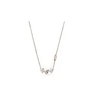 michael kors - collier pendentif torben en acier inoxydable or rose argent sterling pour femme mkc1543a2791