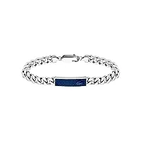 lacoste bracelet en chaîne pour homme collection set&match embelli avec motif petit piqué - 2040097