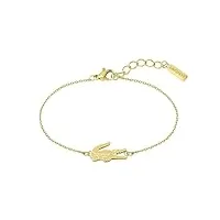 lacoste bracelet en chaîne pour femme collection crocodile - 2040047