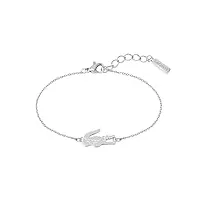 lacoste bracelet en chaîne pour femme collection crocodile - 2040046